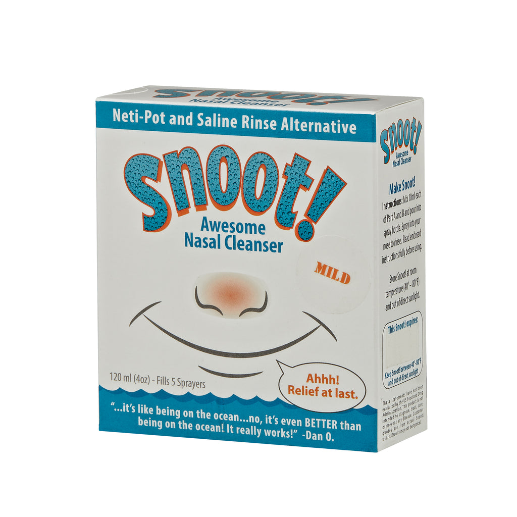 SNOOT! Chlorine Dioxide Nasal Cleanser (4oz Kit with Nasal Sprayer)