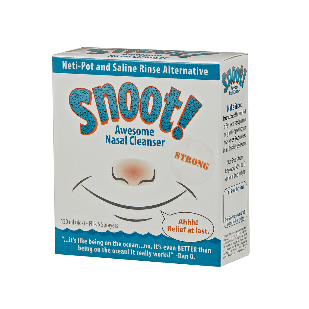 SNOOT! Chlorine Dioxide Nasal Cleanser (4oz Kit with Nasal Sprayer)